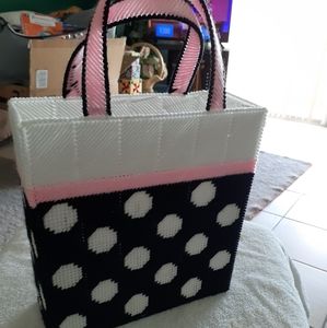 Polka dot tote bag